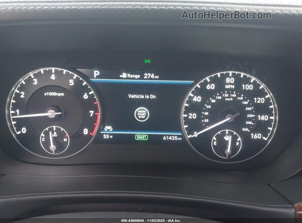 KMHG34JAXJU045182 2018 GENESIS G90 Белый Вид задних сидений