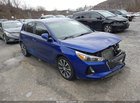 KMHH35LE3KU102995 2019 HYUNDAI ELANTRA GT Синий Передняя правая четверть