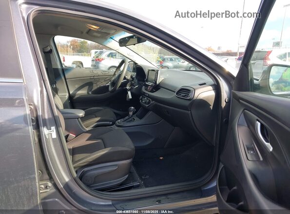KMHH35LE4JU074865 2018 HYUNDAI ELANTRA GT Gray Widok wnętrza z przodu
