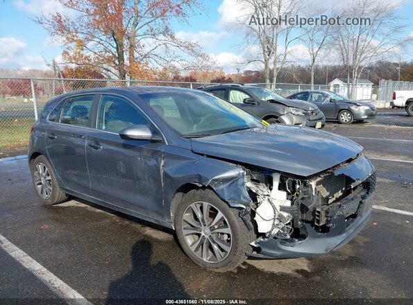 KMHH35LE4JU074865 2018 HYUNDAI ELANTRA GT Gray Widok z przodu