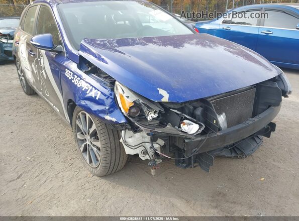 KMHH35LE9JU076787 2018 HYUNDAI ELANTRA GT Синий Вид спереди