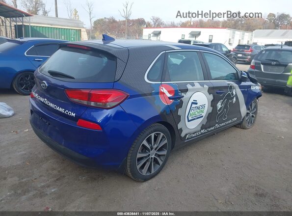 KMHH35LE9JU076787 2018 HYUNDAI ELANTRA GT Синий Задняя правая четверть
