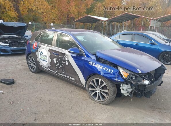 KMHH35LE9JU076787 2018 HYUNDAI ELANTRA GT Синий Передняя правая четверть