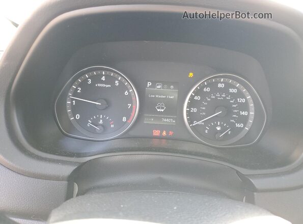 KMHH35LEXKU088920 2019 HYUNDAI ELANTRA White Widok zestawu wskaźników