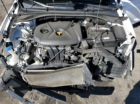 KMHH35LEXKU088920 2019 HYUNDAI ELANTRA White Widok wnętrza z tyłu