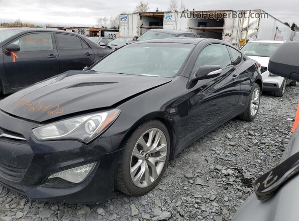 KMHHT6KJ5GU136299 2016 HYUNDAI GENESIS Black Vista tres cuartos delantera izquierda