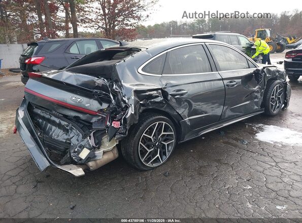 KMHL14JC8NA218159 2022 HYUNDAI SONATA Gray Widok z przodu