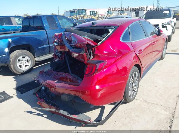 KMHL34JJ2PA079576 2023 HYUNDAI SONATA HYBRID Red Tył prawy