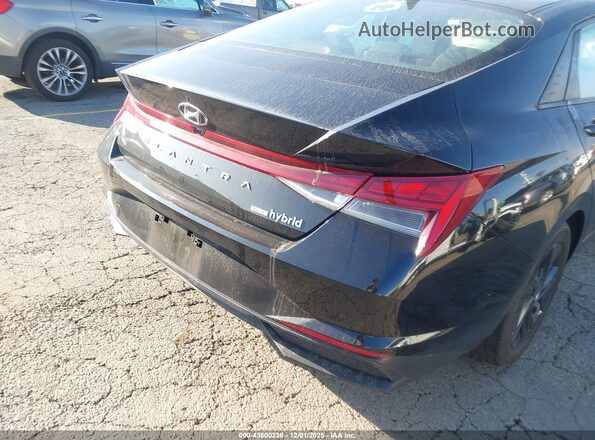 KMHLM4AJ5PU079292 2023 HYUNDAI ELANTRA HYBRID Черный Задняя правая четверть