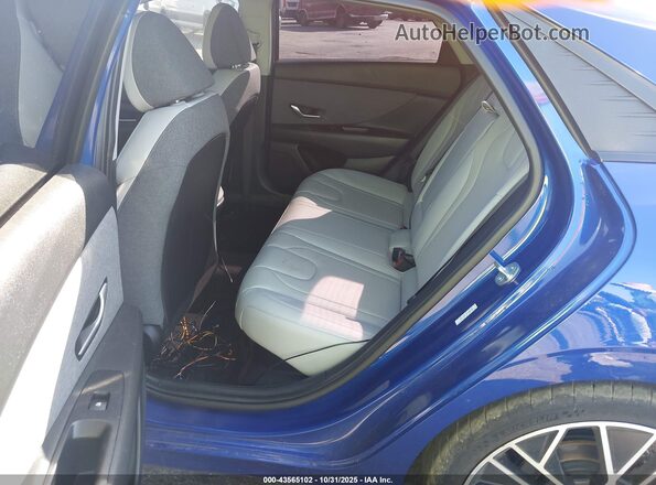 KMHLN4AJ4PU080964 2023 HYUNDAI ELANTRA HYBRID Blue VIN կոդի պիտակի տեսք