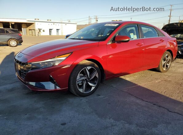KMHLP4AG9PU588930 2023 HYUNDAI ELANTRA Красный Передняя левая четверть