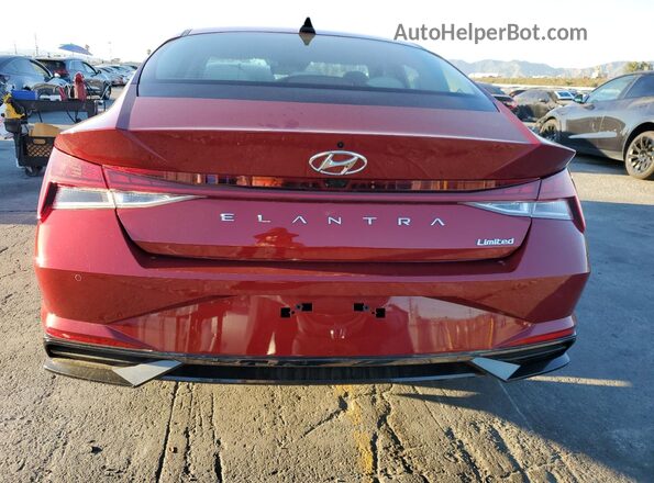 KMHLP4AG9PU588930 2023 HYUNDAI ELANTRA Красный Вид сзади