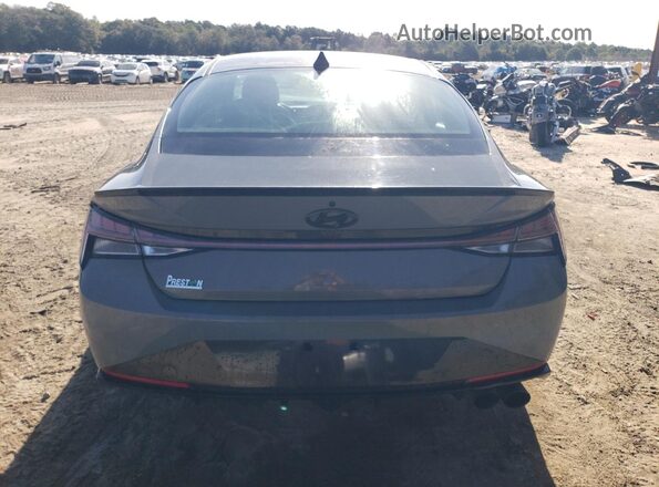 KMHLR4AF0MU147555 2021 HYUNDAI ELANTRA Серый Вид сзади