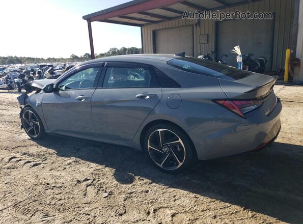 KMHLR4AF0MU147555 2021 HYUNDAI ELANTRA Серый Задняя левая четверть