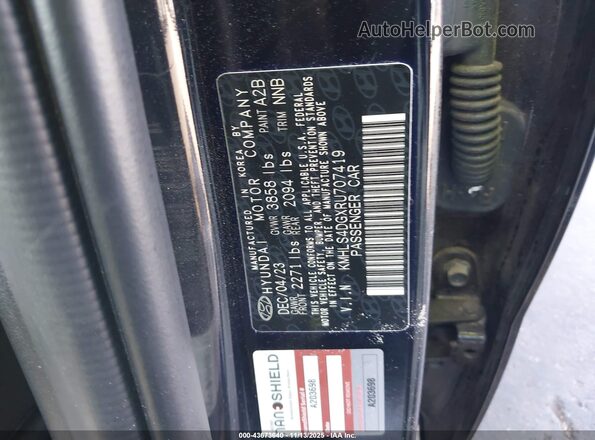 KMHLS4DGXRU707419 2024 HYUNDAI ELANTRA Black Вид підкапотного простору