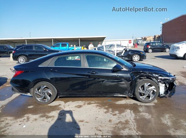 KMHLS4DGXRU707419 2024 HYUNDAI ELANTRA Black Вид задньої частини салону