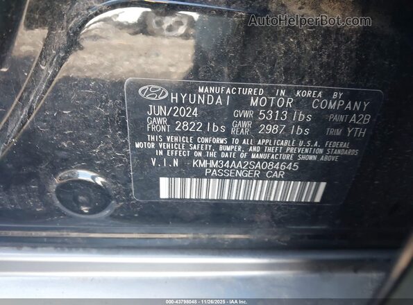 KMHM34AA2SA084645 2025 HYUNDAI IONIQ 6 Черный Вид подкапотного пространства