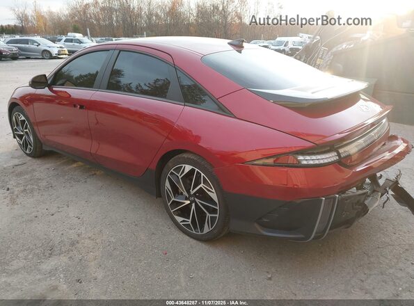 KMHM34AC2PA038578 2023 HYUNDAI IONIQ 6 Красный Задняя левая четверть