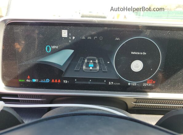 KMHM34AC2PA043425 2023 HYUNDAI IONIQ Silver ხელსაწყოთა პანელის ხედი