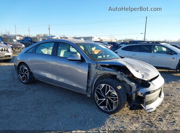 KMHM34ACXPA051062 2023 HYUNDAI IONIQ 6 Gray Delantero derecho