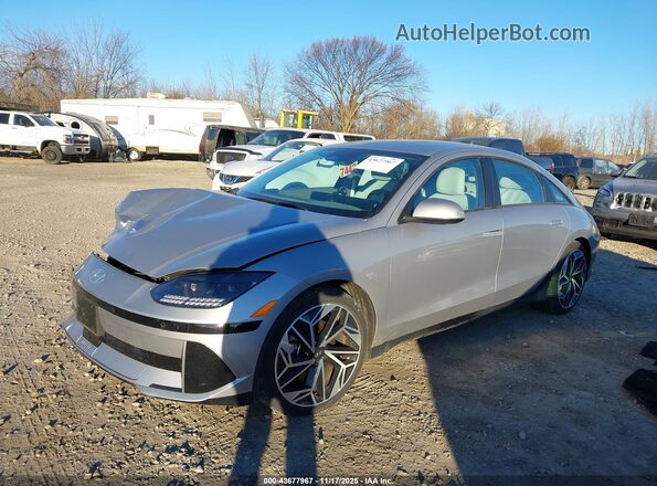 KMHM34ACXPA051062 2023 HYUNDAI IONIQ 6 Gray Vista tres cuartos delantera izquierda