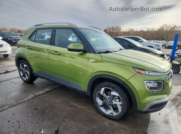 KMHRC8A31MU103475 2021 HYUNDAI VENUE Green Przód prawy