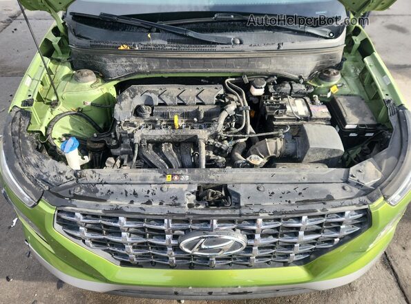 KMHRC8A31MU103475 2021 HYUNDAI VENUE Green Widok komory silnika