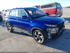 2021 Hyundai Venue Sel Синий vin: KMHRC8A37MU103089