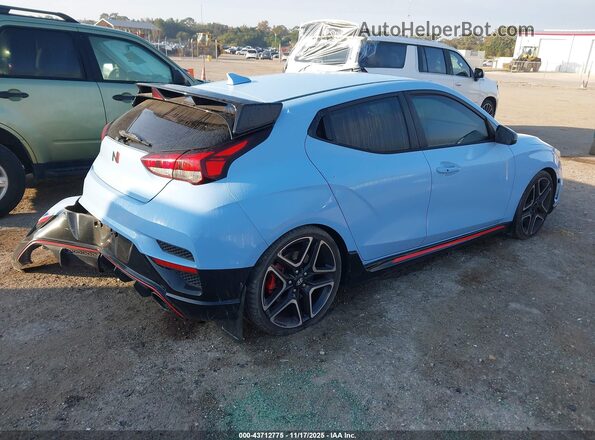 KMHT36AH2LU007164 2020 HYUNDAI VELOSTER N Light Blue უკანა მარჯვენა