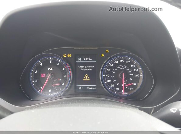 KMHT36AH2LU007164 2020 HYUNDAI VELOSTER N Light Blue უკანა სავარძლების ხედი