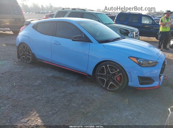 KMHT36AH2LU007164 2020 HYUNDAI VELOSTER N Light Blue წინა მარჯვენა
