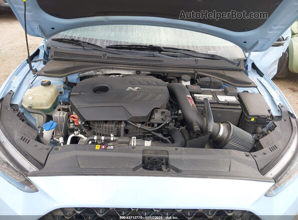 KMHT36AH2LU007164 2020 HYUNDAI VELOSTER N Light Blue უკანა ხედი