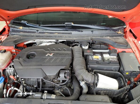 KMHT36AHXMU009794 2021 HYUNDAI VELOSTER Red Vista interior trasera