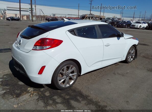 KMHTC6AD5HU309889 2017 HYUNDAI VELOSTER Белый Задняя правая четверть