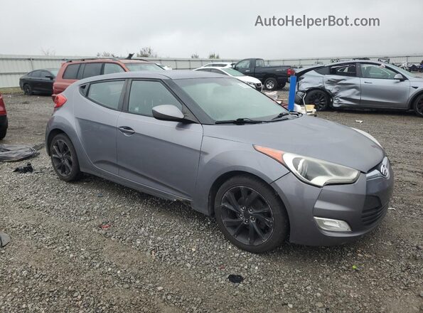KMHTC6AD6HU307228 2017 HYUNDAI VELOSTER Серый Передняя правая четверть