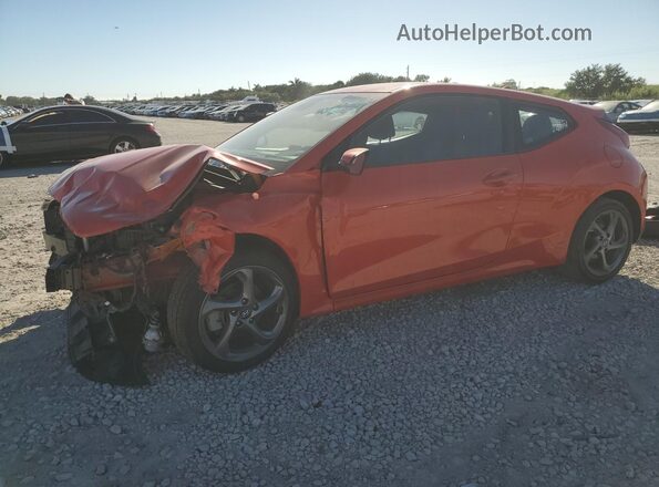 KMHTG6AF5LU026875 2020 HYUNDAI VELOSTER Orange წინა მარცხენა ხედი სამი მეოთხედიდან
