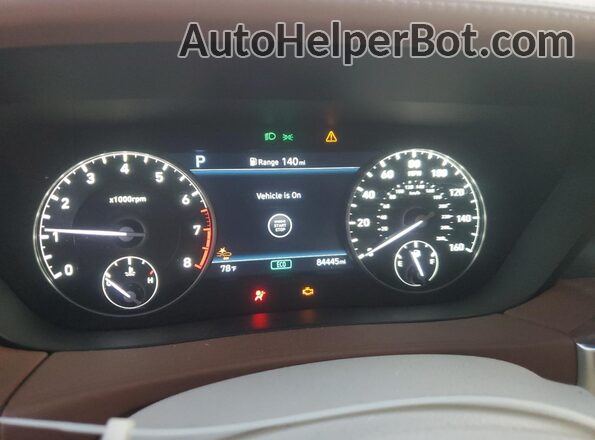 KMTF34PA0LU083225 2020 GENESIS G90 Черный Вид щитка приборов