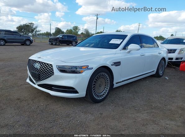 KMTF54PH6LU076576 2020 GENESIS G90 White Przód lewy