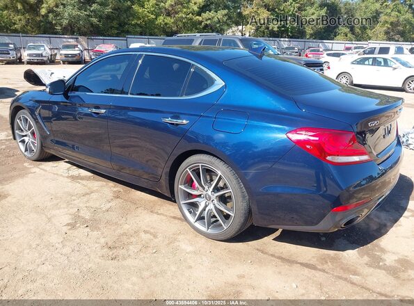 KMTG54LE2LU045051 2020 GENESIS G70 Синий Задняя левая четверть