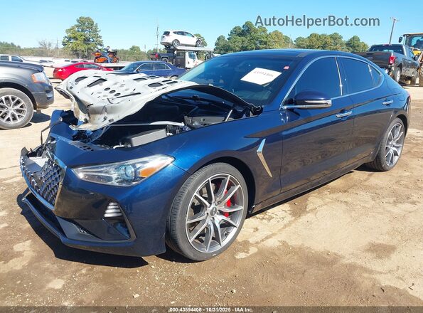 KMTG54LE2LU045051 2020 GENESIS G70 Синий Передняя левая четверть