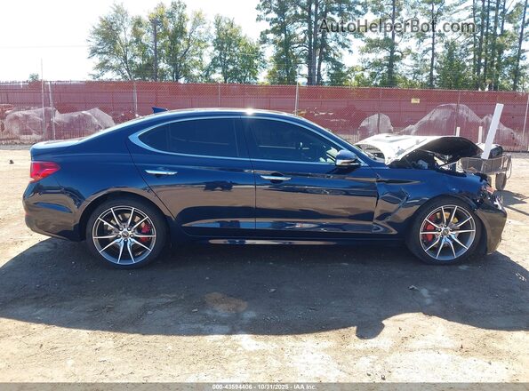 KMTG54LE2LU045051 2020 GENESIS G70 Синий Вид задней части салона