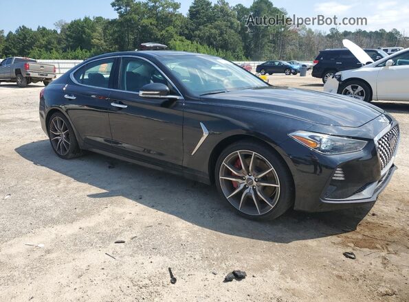 KMTG74LE1MU074374 2021 GENESIS G70 Черный Передняя правая четверть