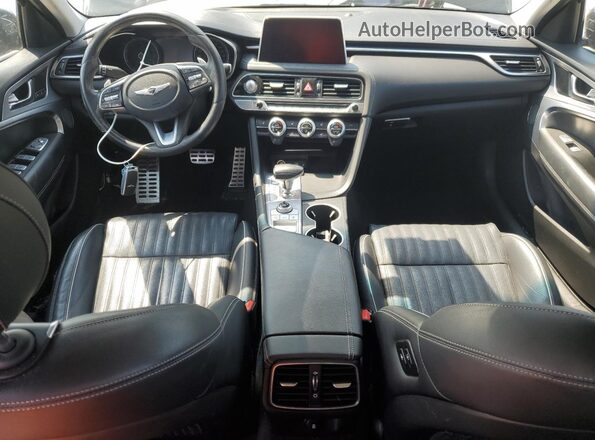 KMTG74LE1MU074374 2021 GENESIS G70 Черный Вид панели приборов