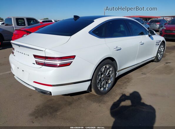 KMTGC4SD0MU073530 2021 GENESIS G80 White უკანა მარჯვენა