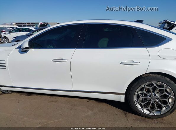 KMTGC4SD0MU073530 2021 GENESIS G80 White სალონის 360-გრადუსიანი ხედი