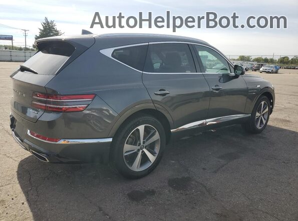 KMUHCESC2NU077948 2022 GENESIS GV80 Gray Rear right