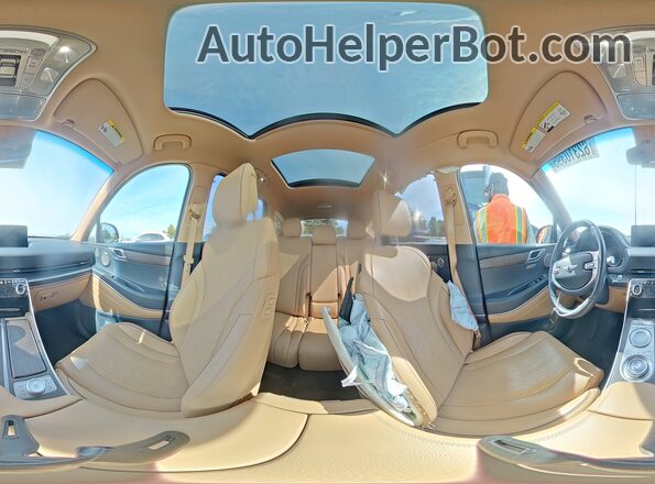 KMUHCESC2NU077948 2022 GENESIS GV80 Gray 360 interior view