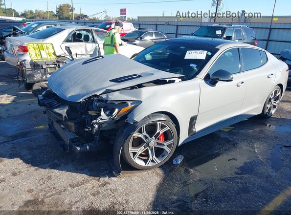 KNAE55LC0M6095976 2021 KIA STINGER Серый Передняя левая четверть