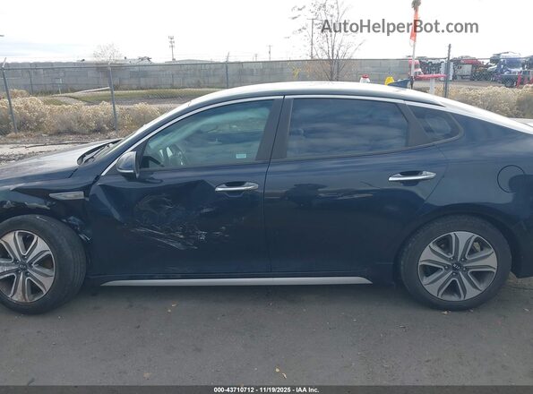 KNAGU4LE7J5023844 2018 KIA OPTIMA HYBRID Dark Blue Панорамный вид салона 360°