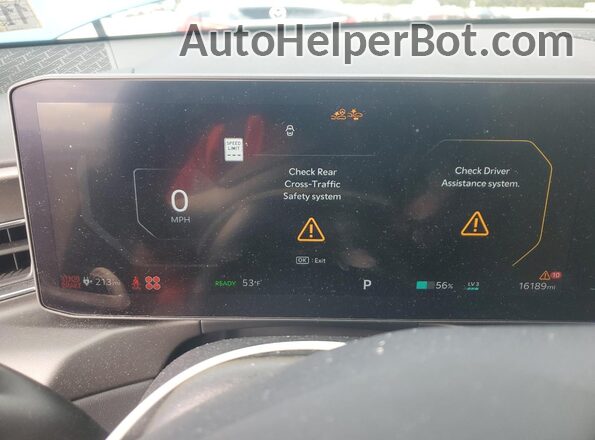 KNDADFS5XR6037281 2024 KIA EV9 Blue Вид щитка приладів